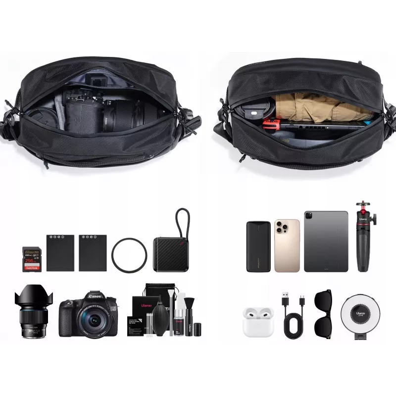 Ulanzi PB038 Travel Sling Bag V2 - Nero, 7L, idrorepellente