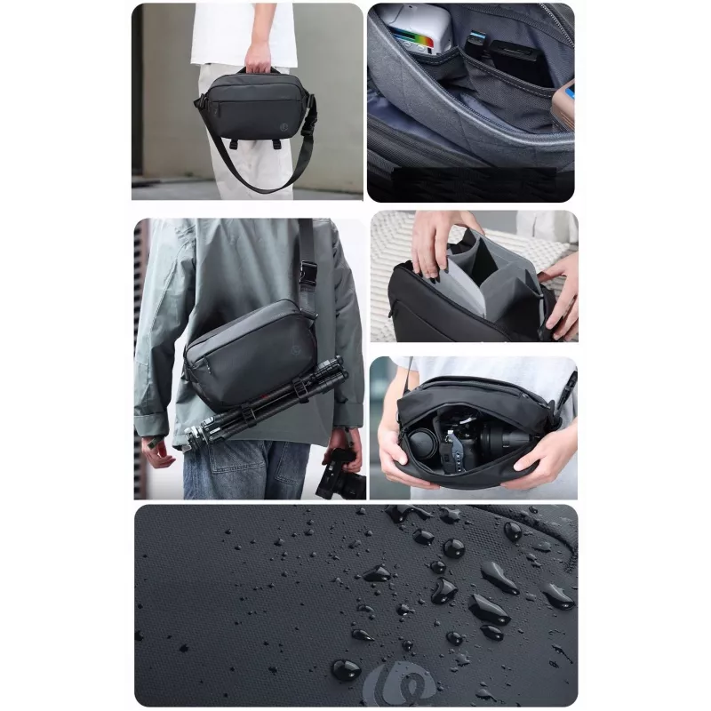 Ulanzi PB038 Travel Sling Bag V2 - Nero, 7L, idrorepellente