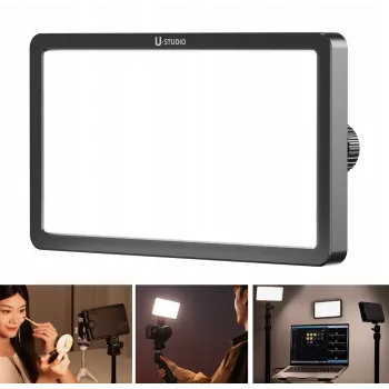 ULANZI K6500 9W RGB LED Video Fill Light con fissaggio magnetico, controllo app Bluetooth, display OLED