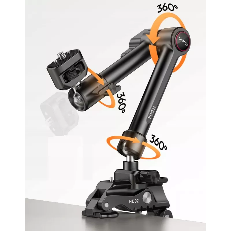 Ulanzi HD02 Magic Arm con morsetto, filettatura 1/4