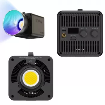 Ulanzi ML100 RGB Luce LED bicolore, 2700-6500K