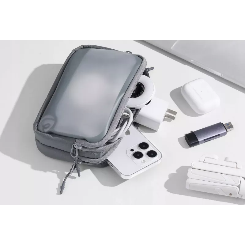 ULANZI BP15 Borsa da viaggio per accessori, batterie, cavi, schede, telefono - taglia media - nero
