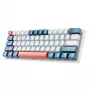 Tastiera da gaming meccanica con filo Machenike K500-B61, 61 tasti, Red Switch, bianco-blu
