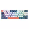 Tastiera da gaming meccanica con filo Machenike K500-B61, 61 tasti, Red Switch, bianco-blu