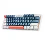 Tastiera da gaming meccanica 60% MACHENIKE K500-B61, switch Outemu Blue, illuminazione RGB, blu/bianco