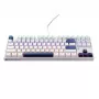 Tastiera da gaming meccanica con filo Machenike K500B-B87, 87 tasti TKL, Red Switch, retroilluminazione RGB, bianco
