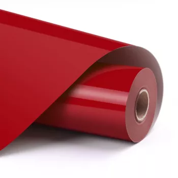 LOKLIK Basic Heat Transfer Vinyl - rosso - 30,5 x 180 cm (12 x 6 piedi)