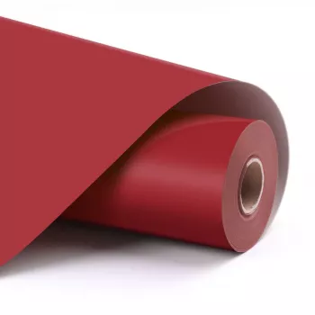 LOKLIK Permanent Adhesive Vinyl Film rosso opaco 30,5 x 180 cm (12 inch x 6 inch)
