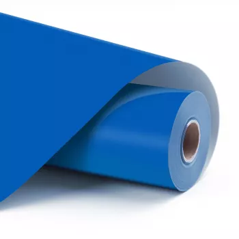 LOKLIK Permanent Adhesive Vinyl Film - blu - 30,5 x 180 cm (12 x 6 pollici)