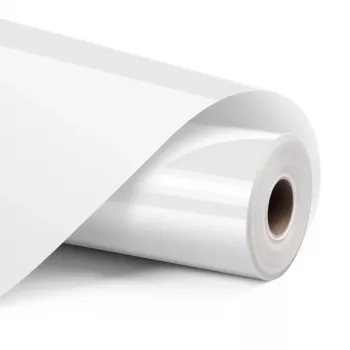 LOKLIK Permanent Adhesive Vinyl Film lucido - bianco - 30,5 x 180 cm (12 inch x 6 inch)