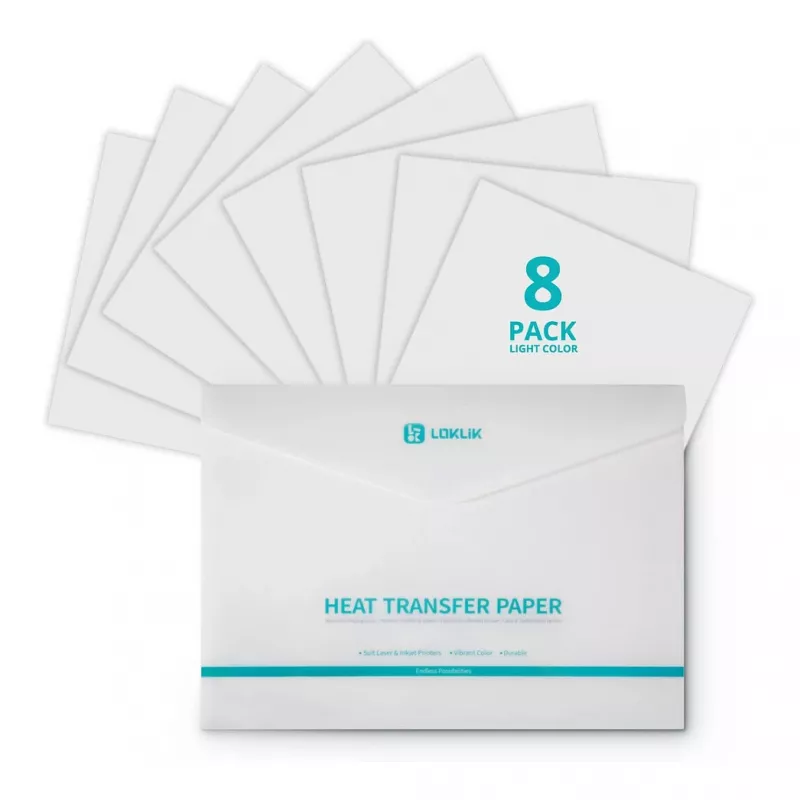 LOKLIK Europe Transfer Paper Sheets - Dark - confezione da 8