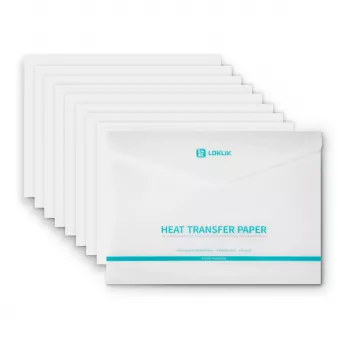 LOKLIK Europe Transfer Paper Sheets - Light - confezione da 8