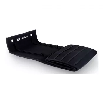 LOKLIK porta rotoli in vinile - supporto da parete per 24 rotoli, nero