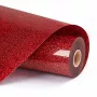 LOKLIK Glitter Heat Transfer Vinyl - rosso - 30,5 x 90 cm (SG-HTV-1573-US-L-B2B)