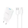 Dudao A4EU adattatore 10W 1xUSB-A con cavo USB-A a Lightning (1m) - bianco