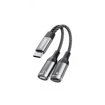 Dudao L13C+ adattatore 2-in-1 USB-C a USB-C con audio e ricarica