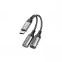 Dudao L13C+ adattatore 2-in-1 USB-C a USB-C con audio e ricarica
