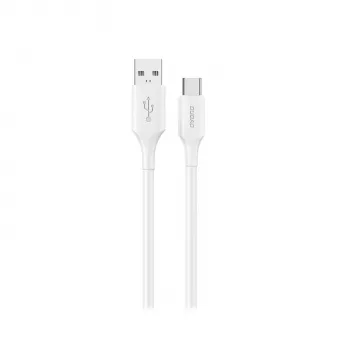 Dudao L2S USB-A a USB-C 30W 2m bianco cavo di ricarica e dati
