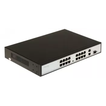 POE LANG TC-P3S019 switch managed PoE+ Gigabit 16 porte con 2 uplink SFP, 250W, rackmount