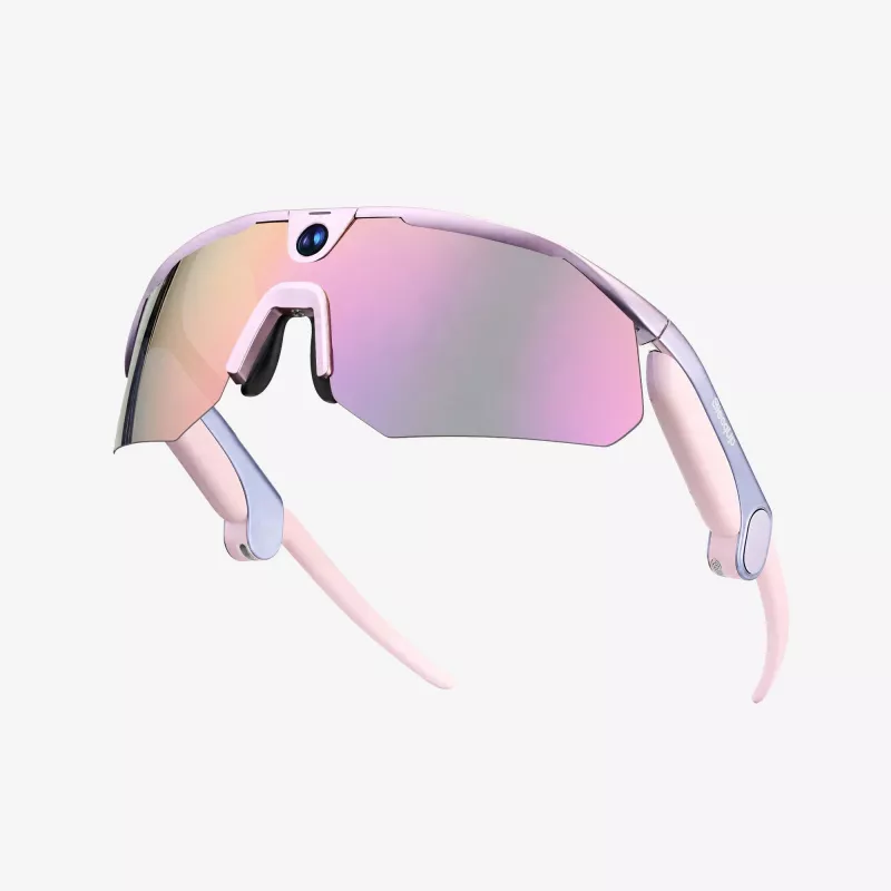 BleeqUp Ranger Occhiali Fotocamera Sportiva AI rosa