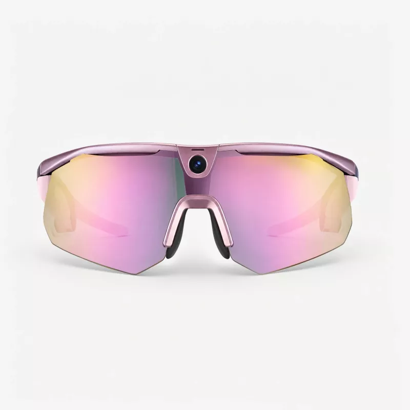 BleeqUp Ranger Occhiali Fotocamera Sportiva AI rosa