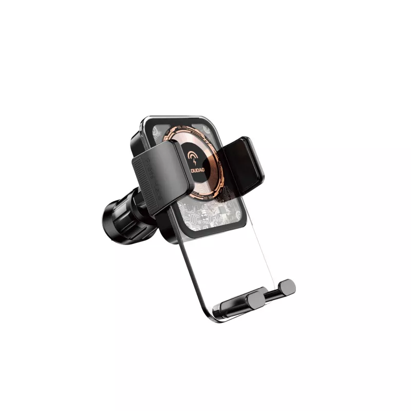 Supporto per cellulare Dudao F19 per auto con caricabatterie wireless 15W - nero