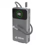 Powerbank Dudao K31 Pro 45W 20000mAh con cavo USB-C estraibile integrato - grigio