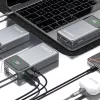 Powerbank Dudao K31 Pro 45W 20000mAh con cavo USB-C estraibile integrato - grigio