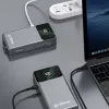 Powerbank Dudao K31 Pro 45W 20000mAh con cavo USB-C estraibile integrato - grigio