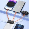 Powerbank Dudao K6Pro+ 20000mAh con 4 cavi integrati USB-C, Micro USB, Lightning, USB-A (ingresso) - bianco
