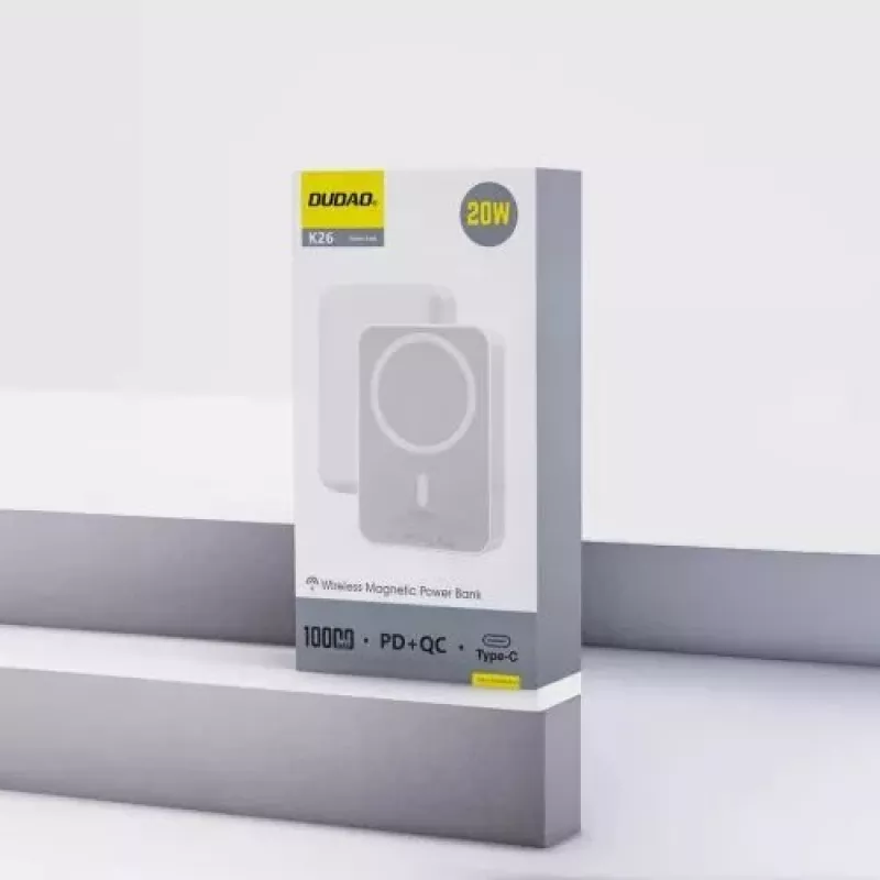 Powerbank Dudao K26 10000mAh 20W USB-A / USB-C / MagSafe bianco
