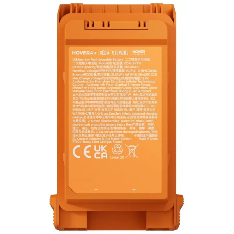 HVR HoverAir AQUA Batteria smart (LiPo 7,7V 1050mAh) per drone HoverAir X1