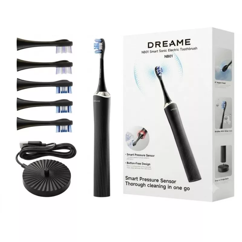 Dreame NB01 Spazzolino Elettrico Sonico, Set, Nero (NB01)