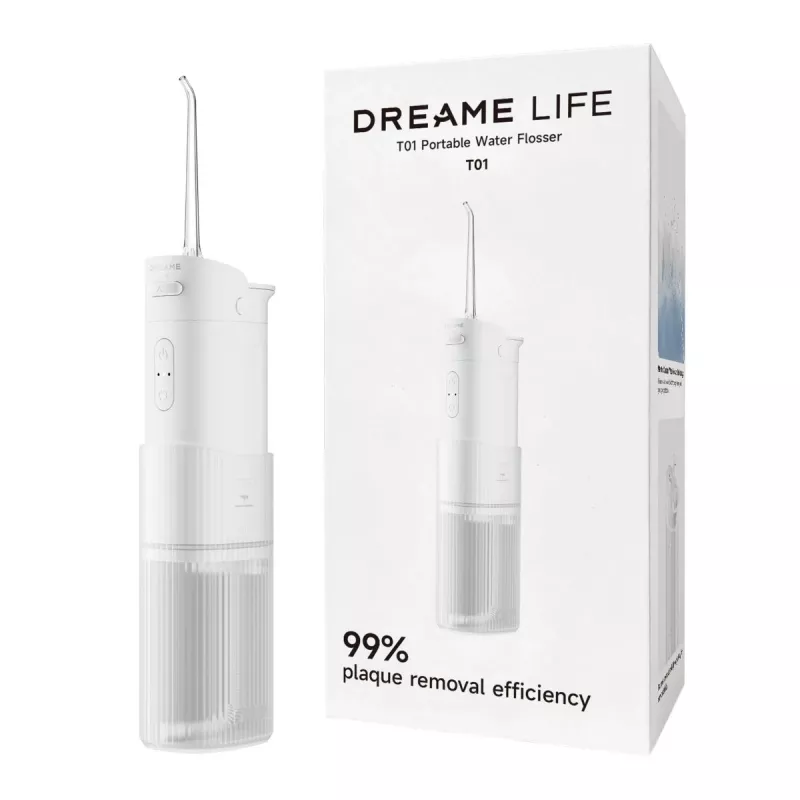 Dreame T01 Idropulsore Portatile, Bianco (T01)