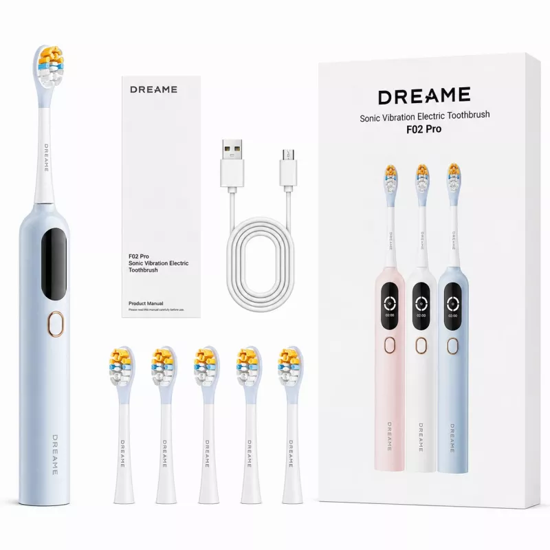 Dreame F02 Pro Spazzolino Elettrico Sonico, Set, Blu