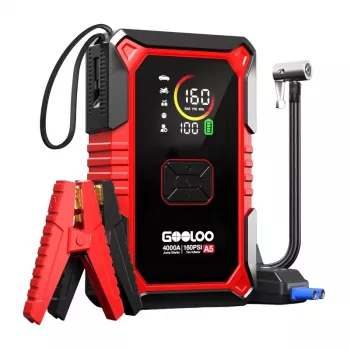 GOOLOO A5 avviatore di emergenza 2-in-1 con compressore 2500A 26800mAh 150PSI