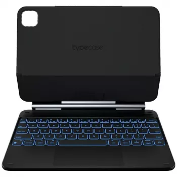 Typecase Edge custodia con tastiera per iPad Air 11 M2 2024 / M3 2025 / M4 2026, fibra di carbonio, nero