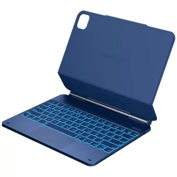 Typecase Edge custodia con tastiera per iPad Air 13 M2 2024 / M3 2025 / M4 2026, blu pacifico
