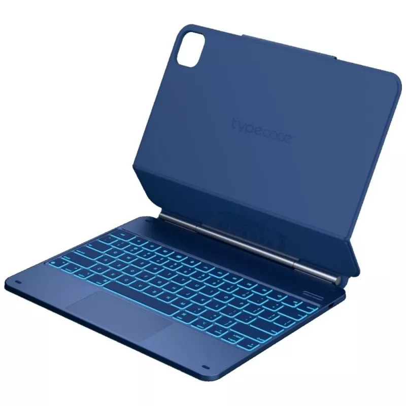 Typecase Edge custodia con tastiera per iPad Air 13 M2 2024 / M3 2025 / M4 2026, blu pacifico