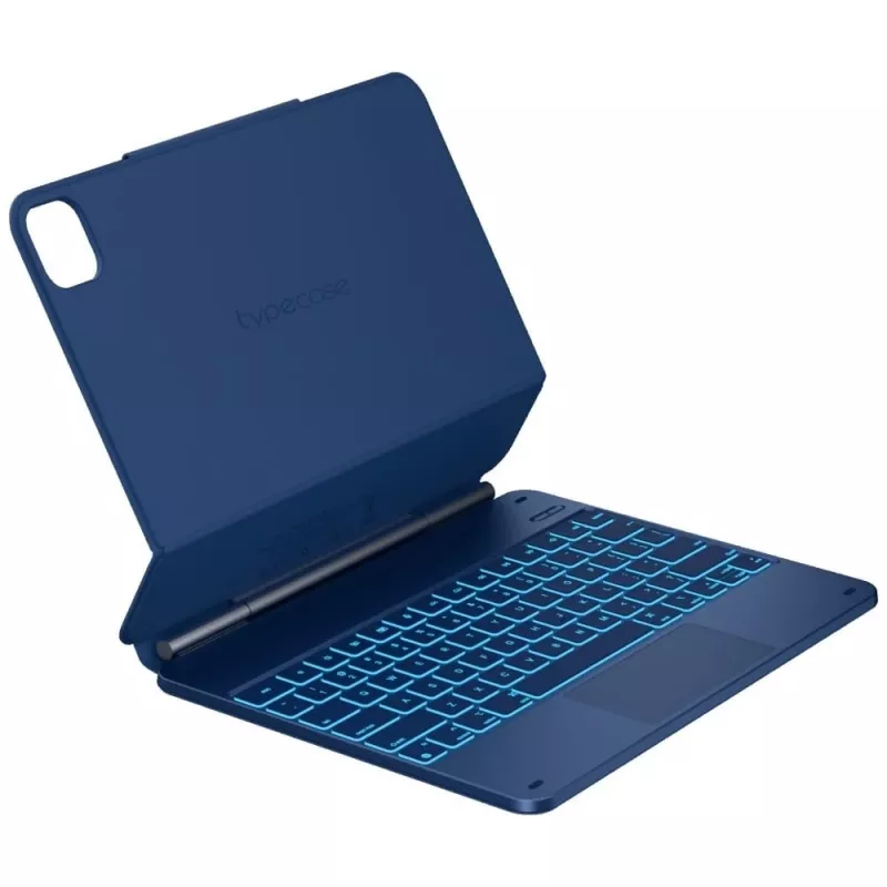 Typecase Edge custodia con tastiera per iPad Air 13 M2 2024 / M3 2025 / M4 2026, blu pacifico