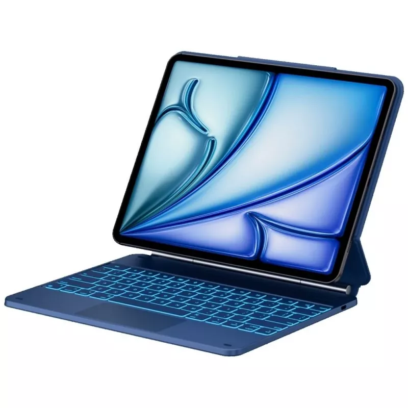 Typecase Edge custodia con tastiera per iPad Air 13 M2 2024 / M3 2025 / M4 2026, blu pacifico