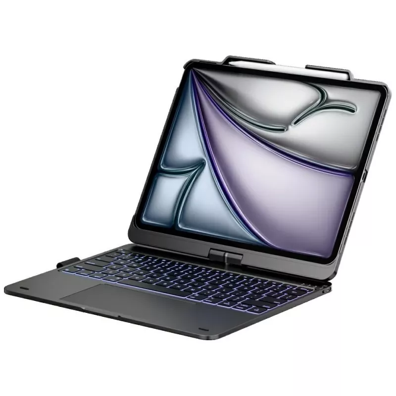 Typecase Flexbook Touch custodia con tastiera per iPad Air 13 M2 2024 / M3 2025 / M4 2026, grigio