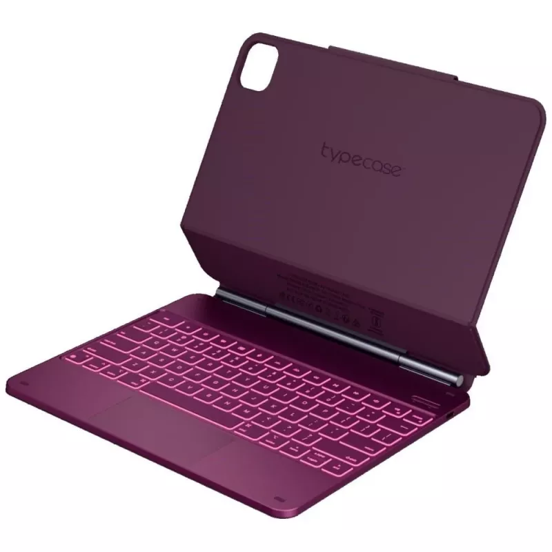 Typecase Edge Custodia con tastiera per iPad Air 13 2024/2025, rosso lampone