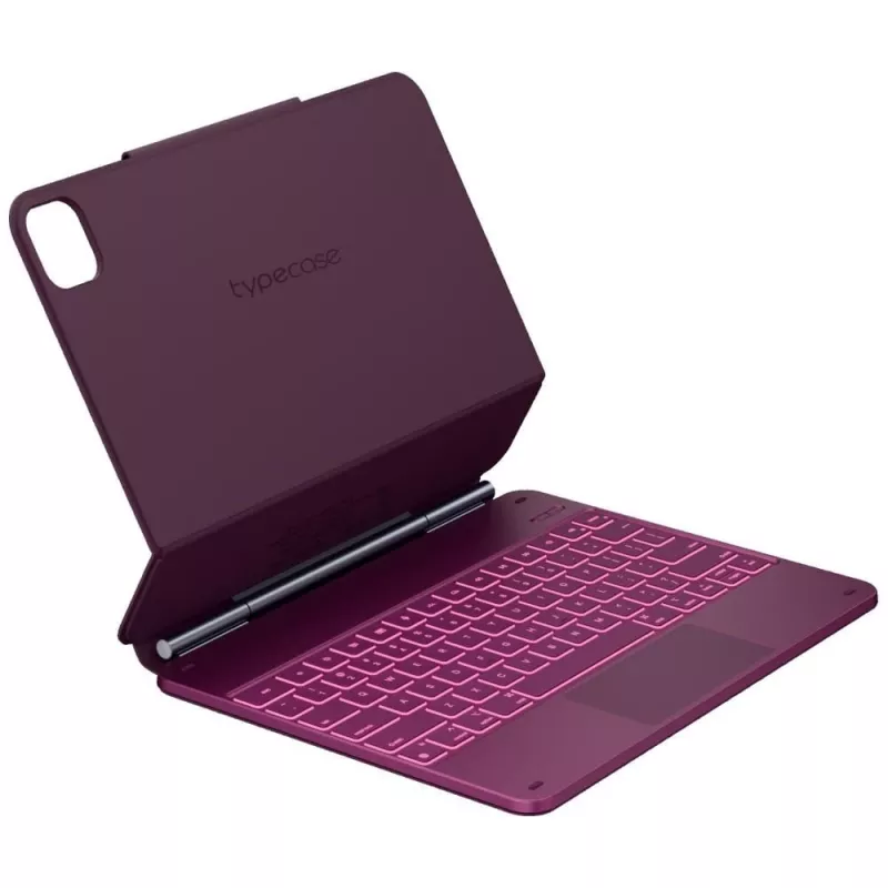 Typecase Edge Custodia con tastiera per iPad Air 13 2024/2025, rosso lampone
