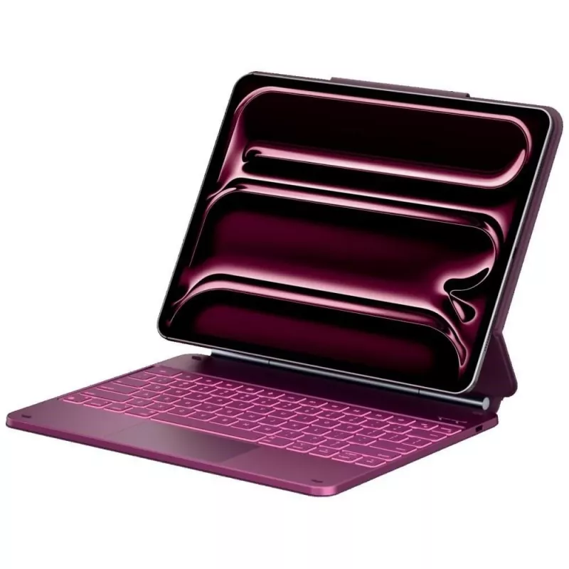 Typecase Edge Custodia con tastiera per iPad Air 13 2024/2025, rosso lampone