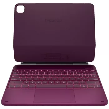 Typecase Edge Custodia con tastiera per iPad Pro 13 2024/2025, rosso lampone