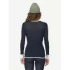 Devold Wool Mesh 190 Shirt baselayer da donna - Ink/Offwhite, taglia S