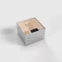 BEP24 presa a pavimento 2x Schuko IP20 155x157mm argento