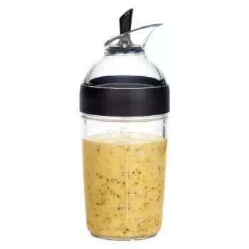OXO Good Grips shaker per condimento insalata 236 ml nero
