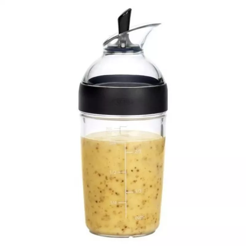 OXO Good Grips shaker per condimento insalata 236 ml nero